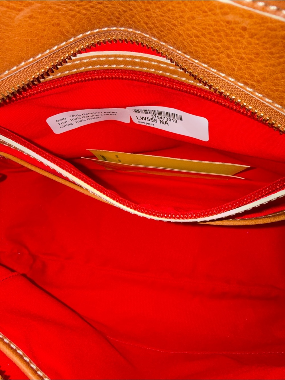 Dooney & Bourke Natural Florentine Edge Shopper NWT - Picture 11 of 15